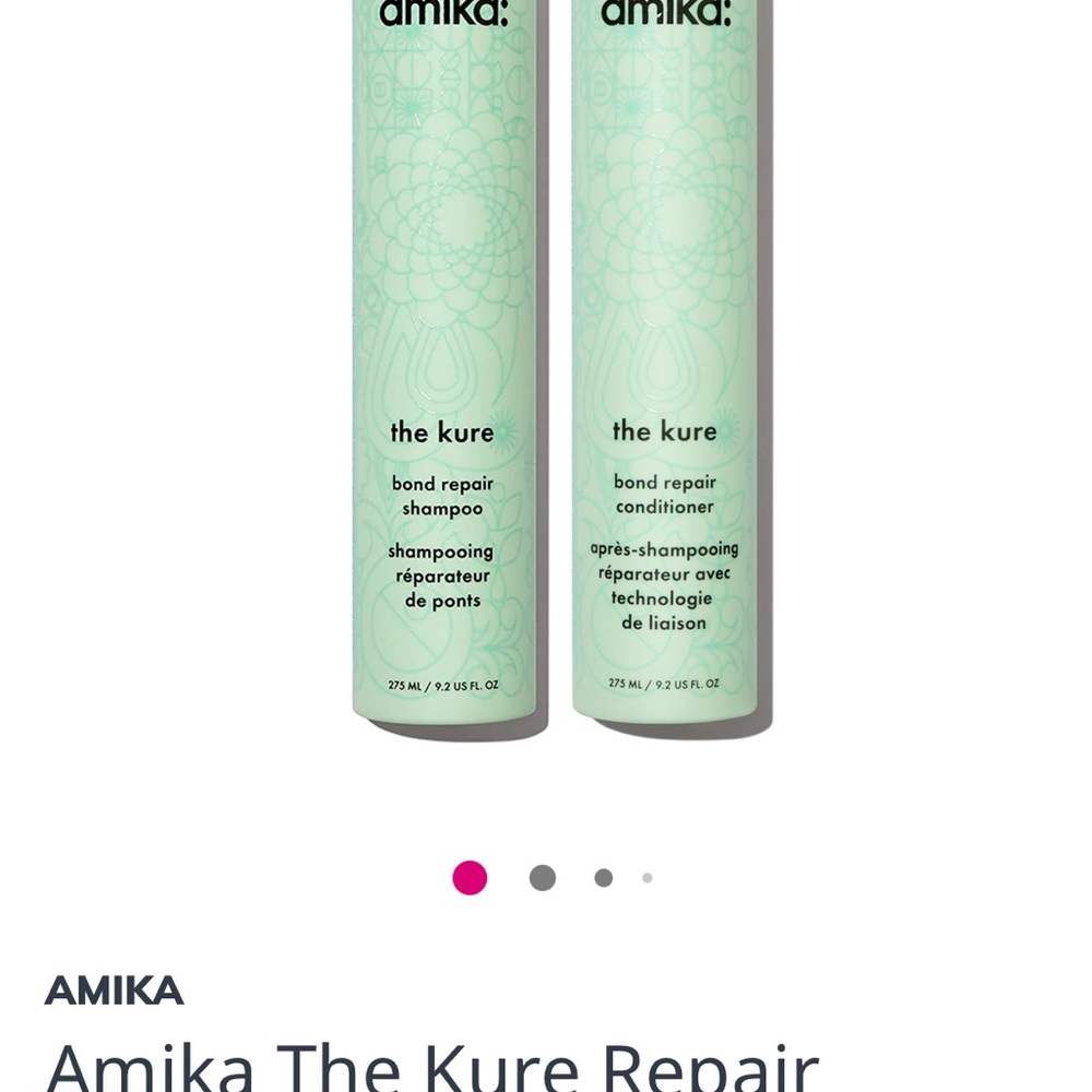 Amika The Kure Bond Repair Set in Mint Green